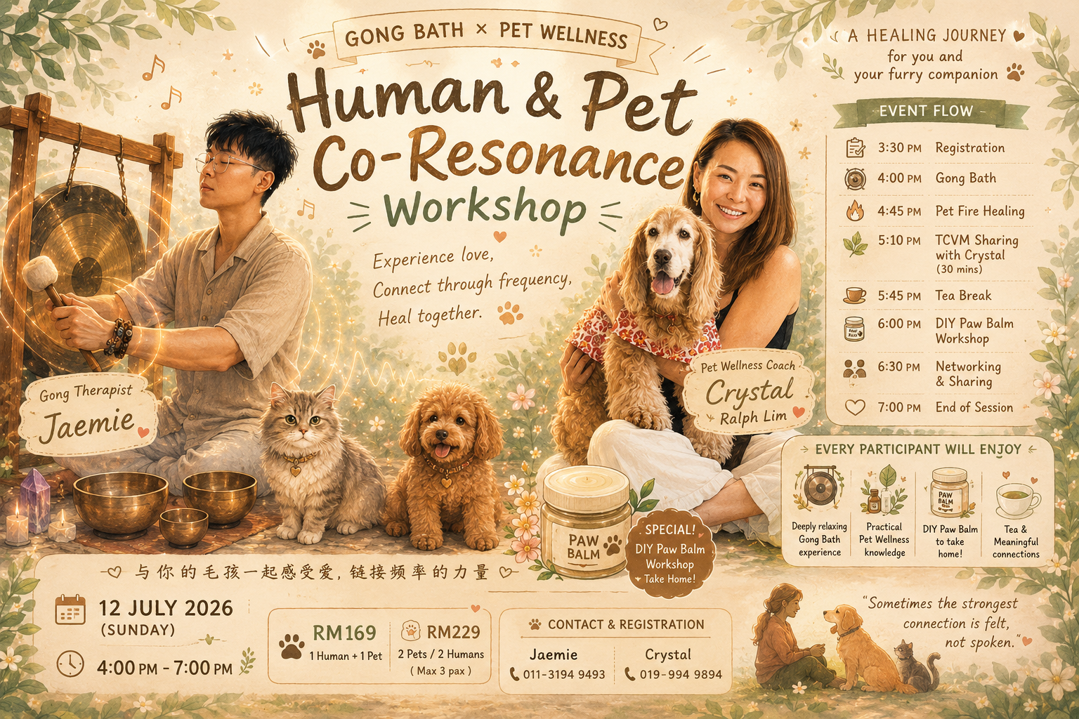 人宠共频工作坊 · Gong Bath × Pet Wellness